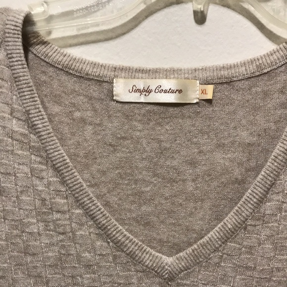 Simply Couture v-Neck Sweater Dress XL - Picture 3 of 6